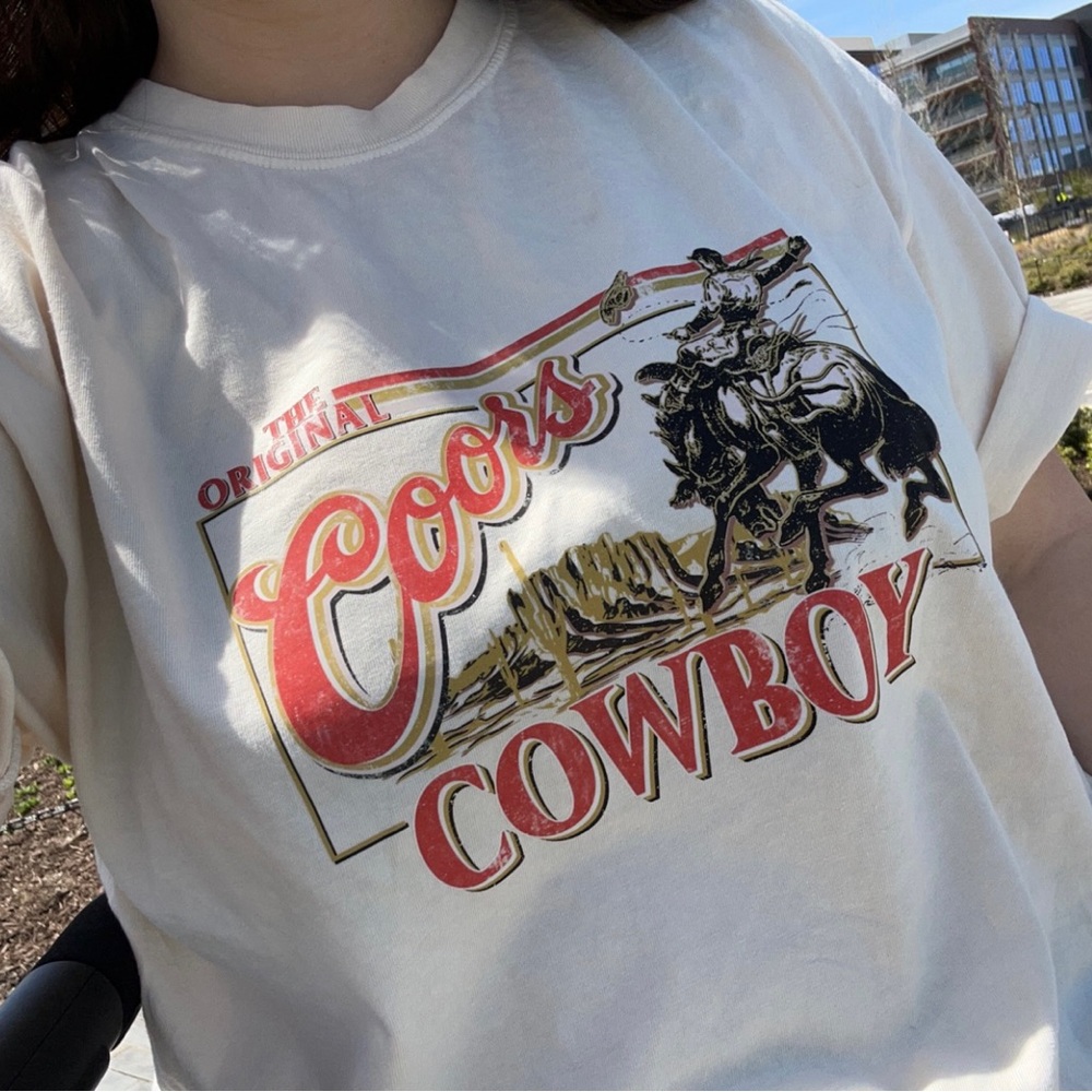 Western Coors Cowboy | Comfort Colors Tee | Western Tee